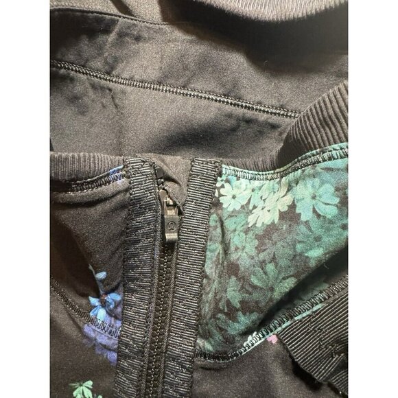 Lululemon Run: Bandit Jacket Petal Pop Multi / Black Size 4 - Picture 9 of 15